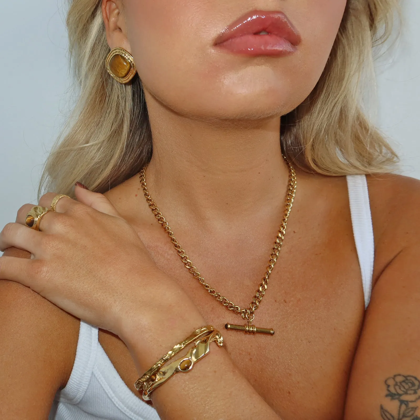 Goldie Gold Necklace sold by Arms Of Eve product image thumbnail 4