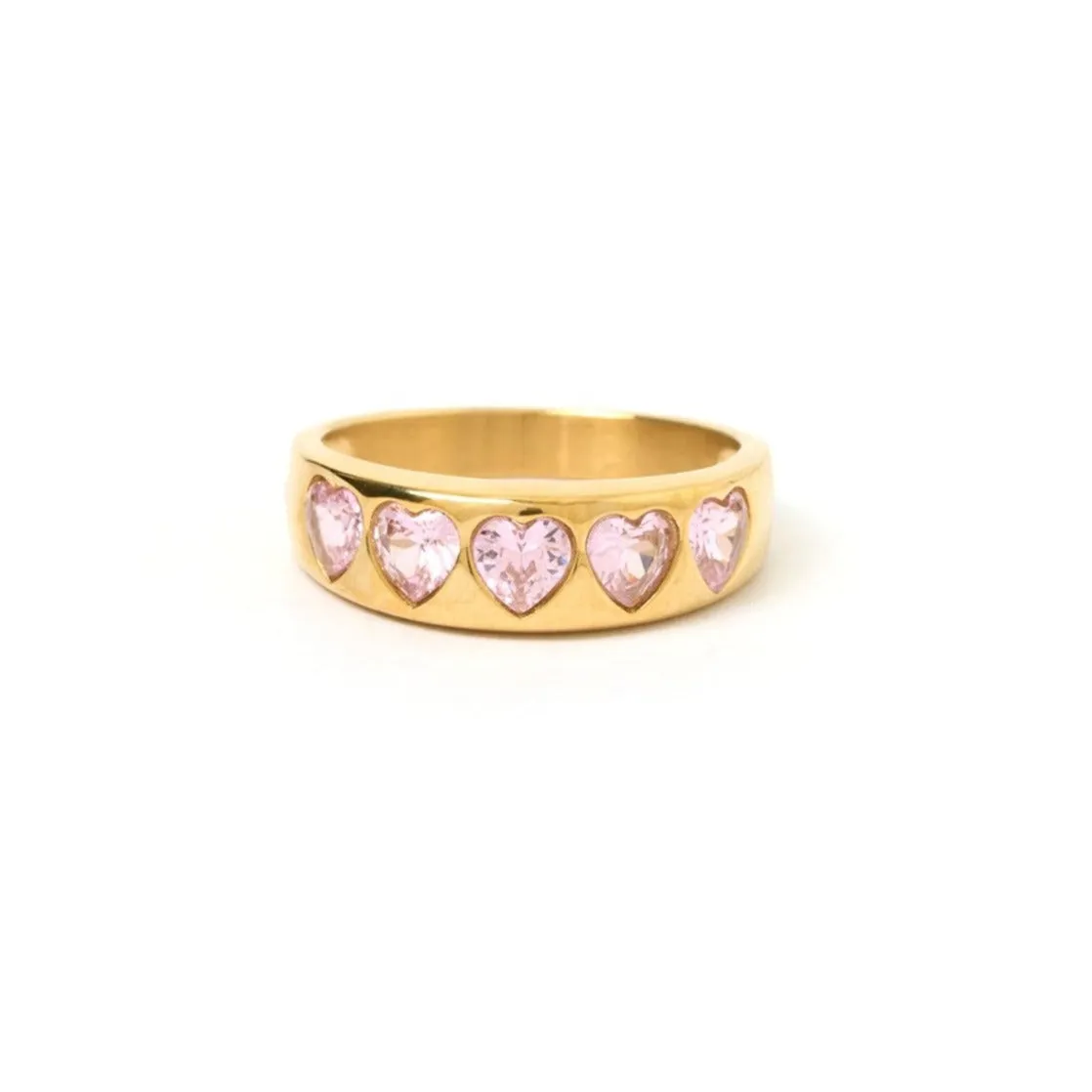 J'adore Gold Ring - Pink sold by Arms Of Eve