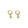Daisy Gold Earrings - Emerald sold by Arms Of Eve