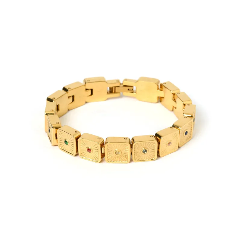 Jasper Gold Bracelet sold by Arms Of Eve