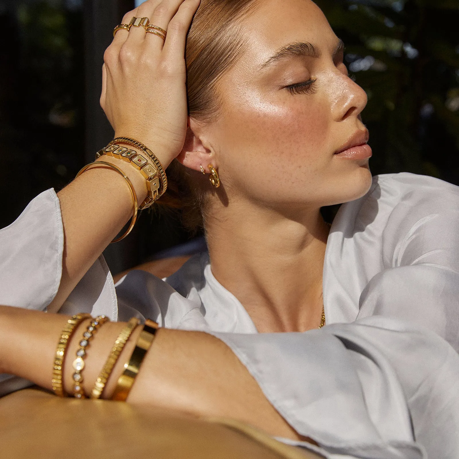 Jasper Gold Bracelet sold by Arms Of Eve product image thumbnail 5