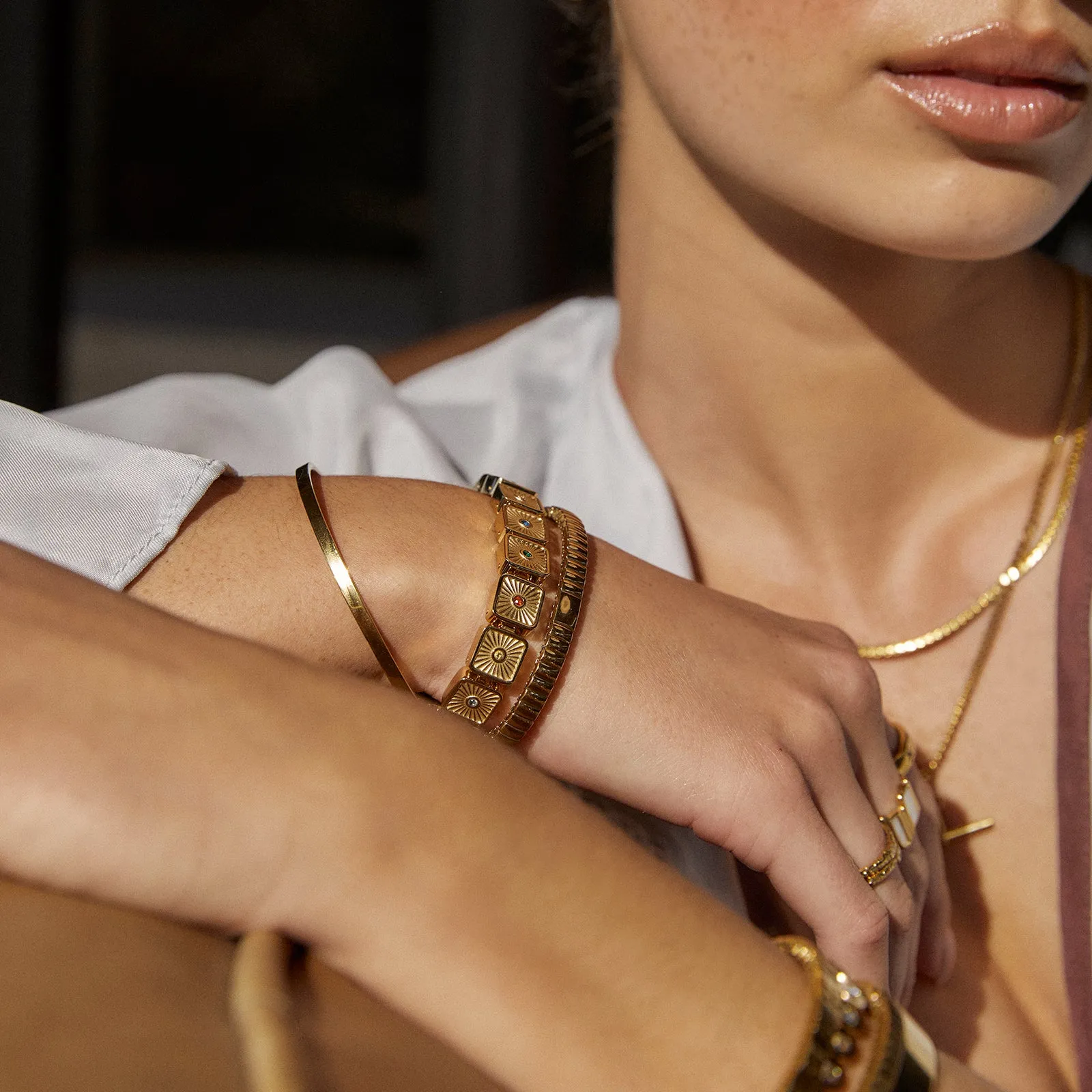 Jasper Gold Bracelet sold by Arms Of Eve product image thumbnail 4