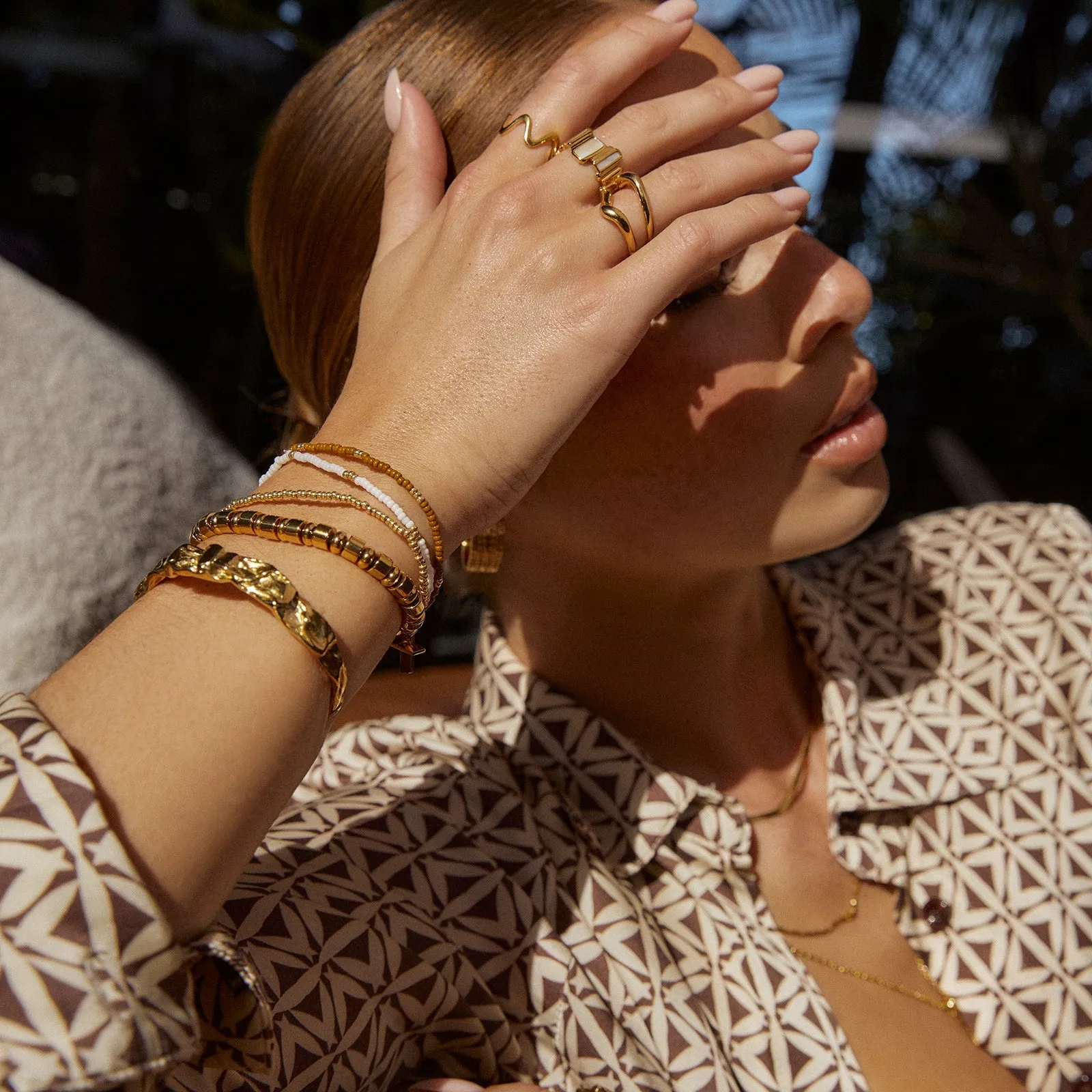 Sunny Bracelet Set - Khaki sold by Arms Of Eve product image thumbnail 3
