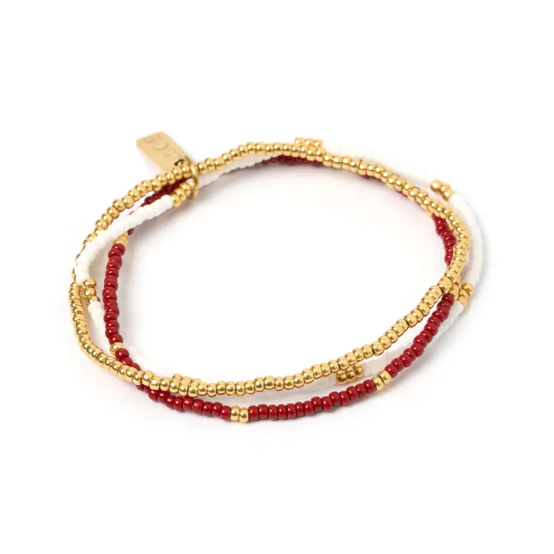 Sunny Bracelet Set - Burgundy sold by Arms Of Eve