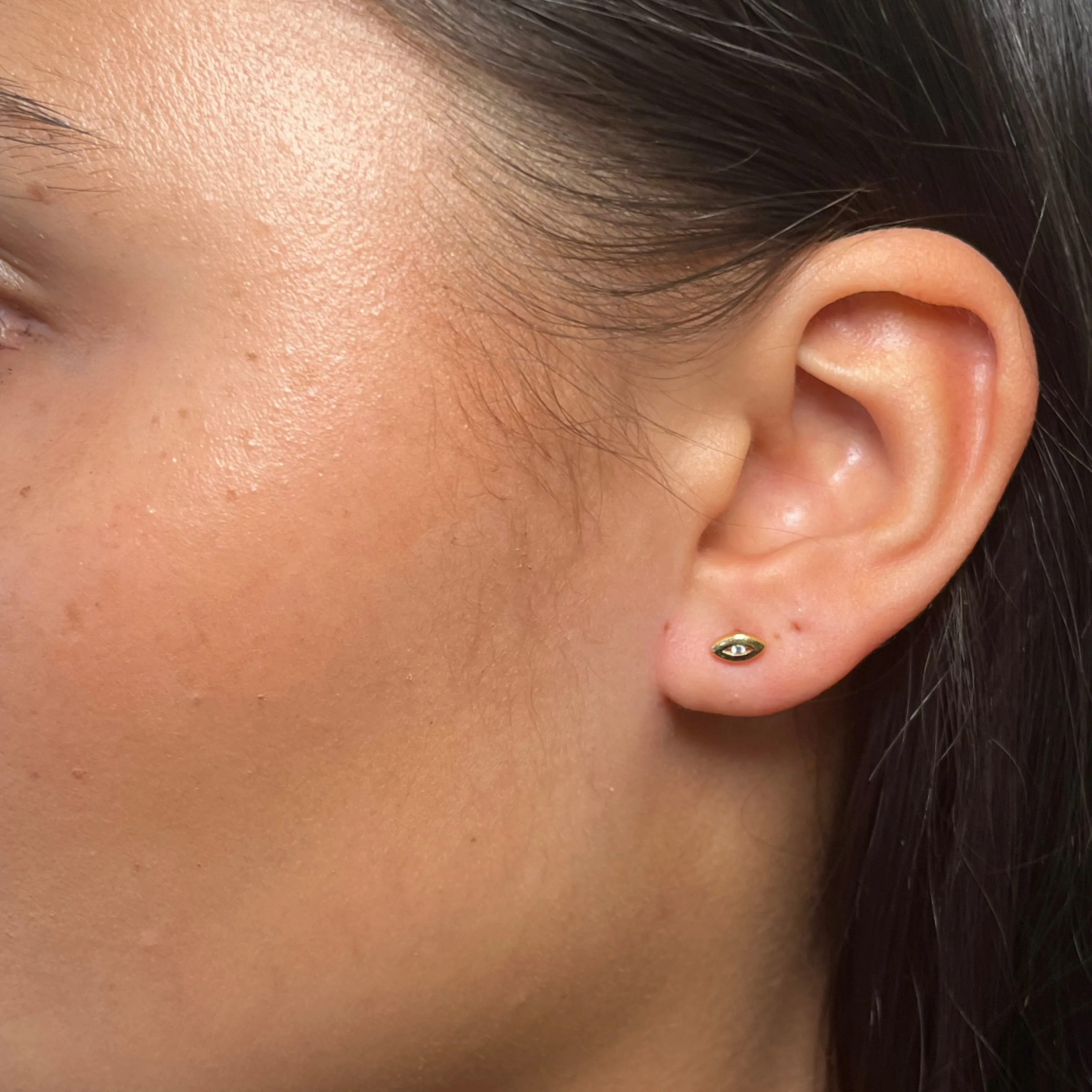 Amulet Gold Single Stud sold by Arms Of Eve product image thumbnail 3