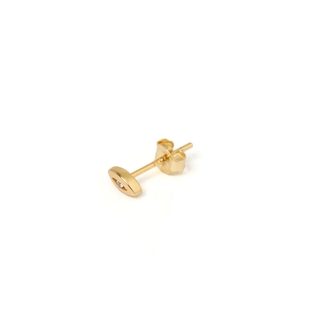Amulet Gold Single Stud sold by Arms Of Eve product image thumbnail 4