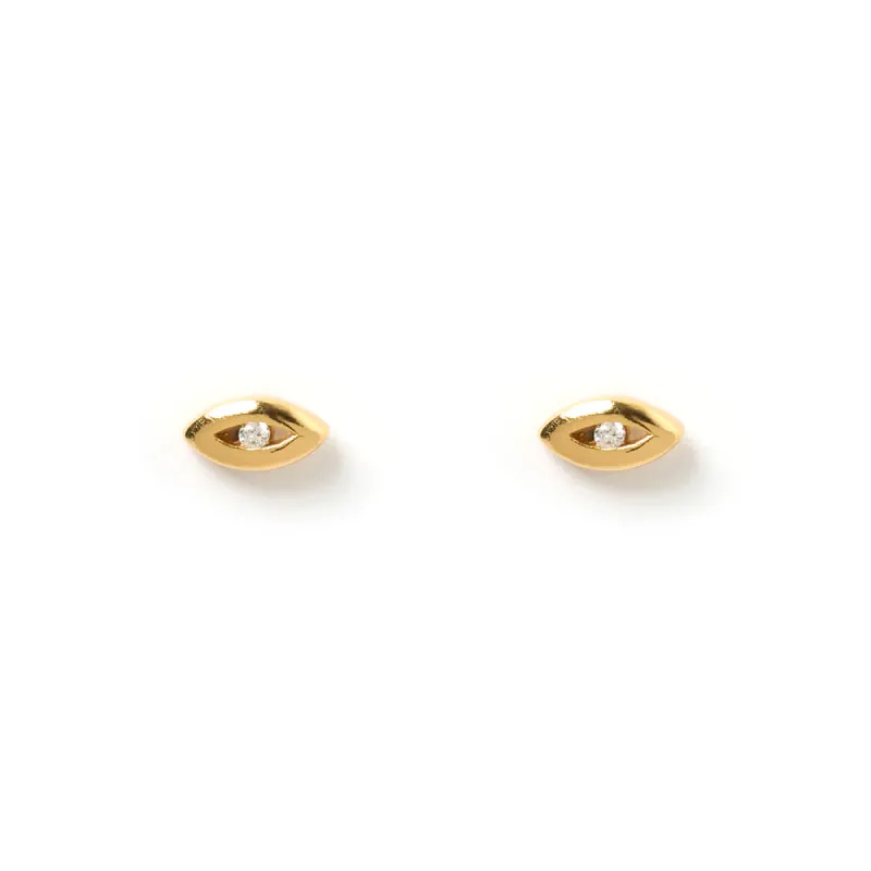 Amulet Gold Studs sold by Arms Of Eve