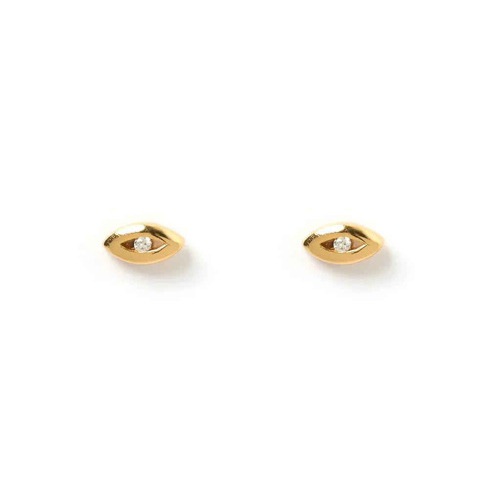 Amulet Gold Studs sold by Arms Of Eve