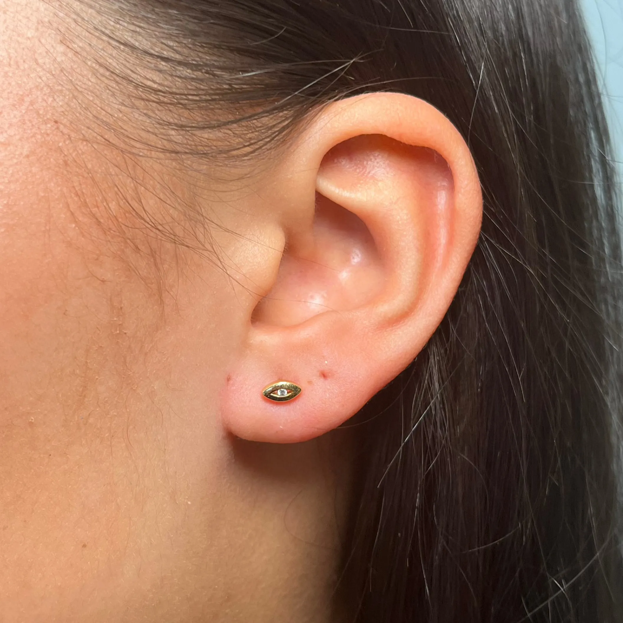 Amulet Gold Studs sold by Arms Of Eve product image thumbnail 3