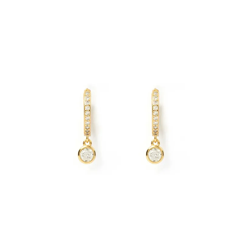 Rhodes Gold Earrings - Stone sold by Arms Of Eve