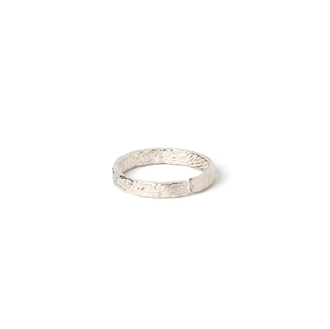 Eros Silver Textured Ring - Small sold by Arms Of Eve product image thumbnail 5