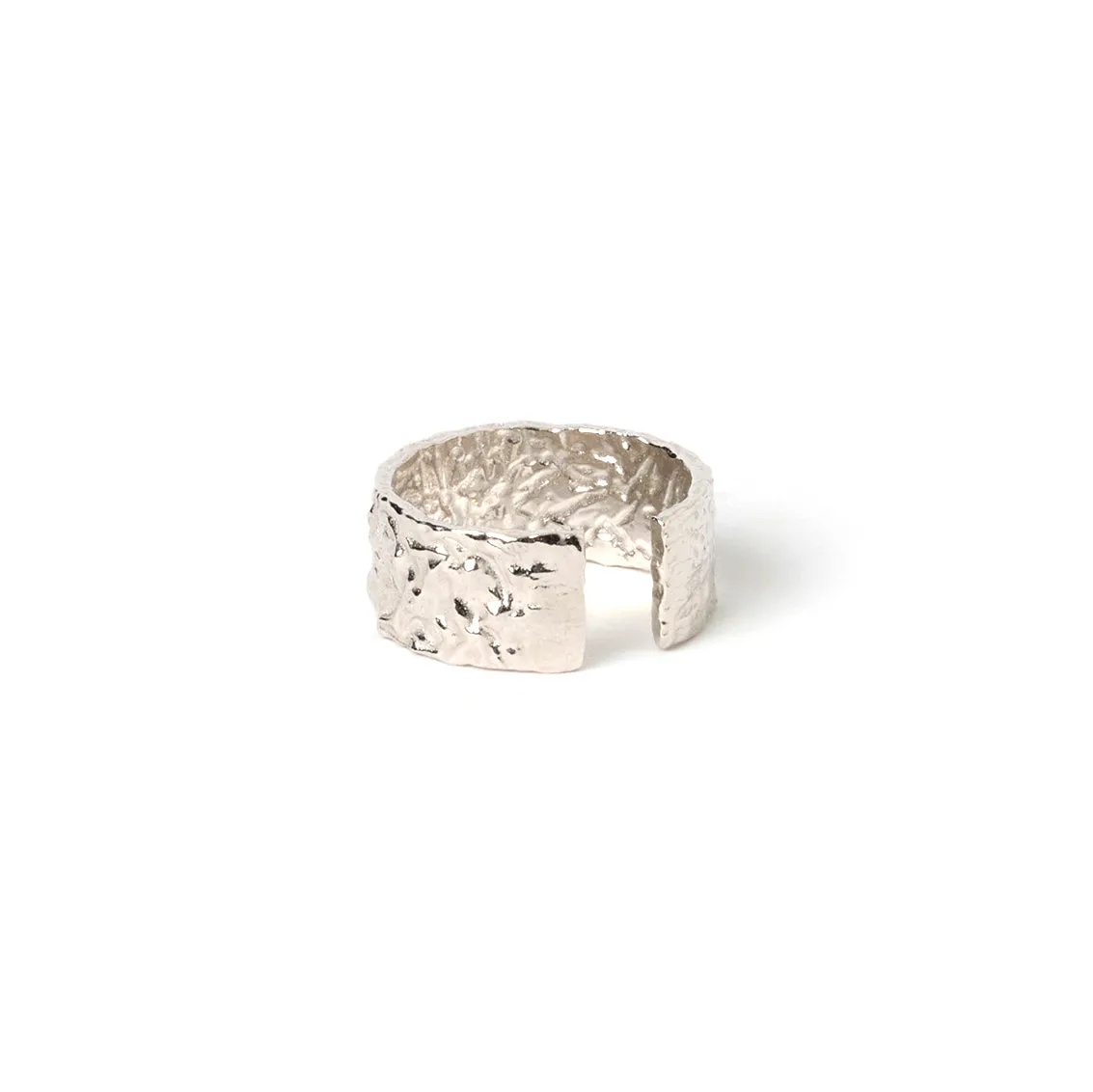Eros Silver Textured Ring - Large sold by Arms Of Eve product image thumbnail 4