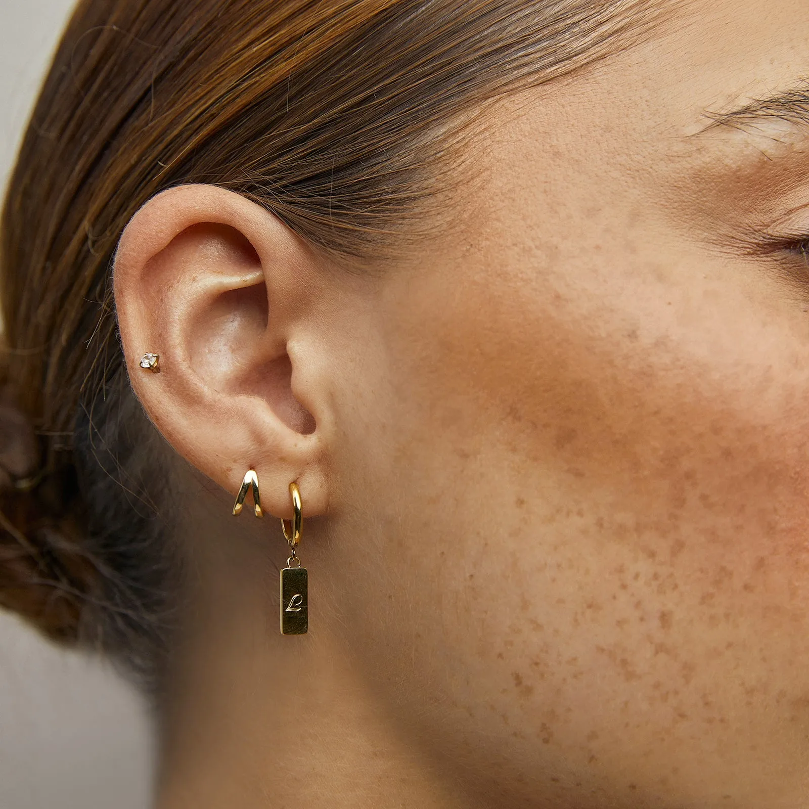 Beau Single Gold Earring sold by Arms Of Eve product image thumbnail 3