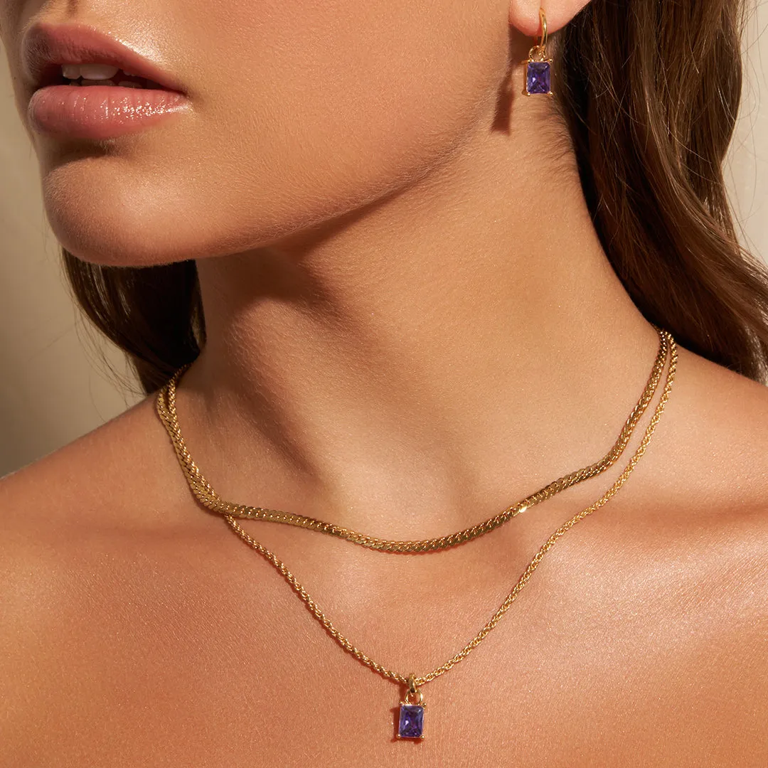 Birthstone Charm Earrings sold by Arms Of Eve product image thumbnail 2