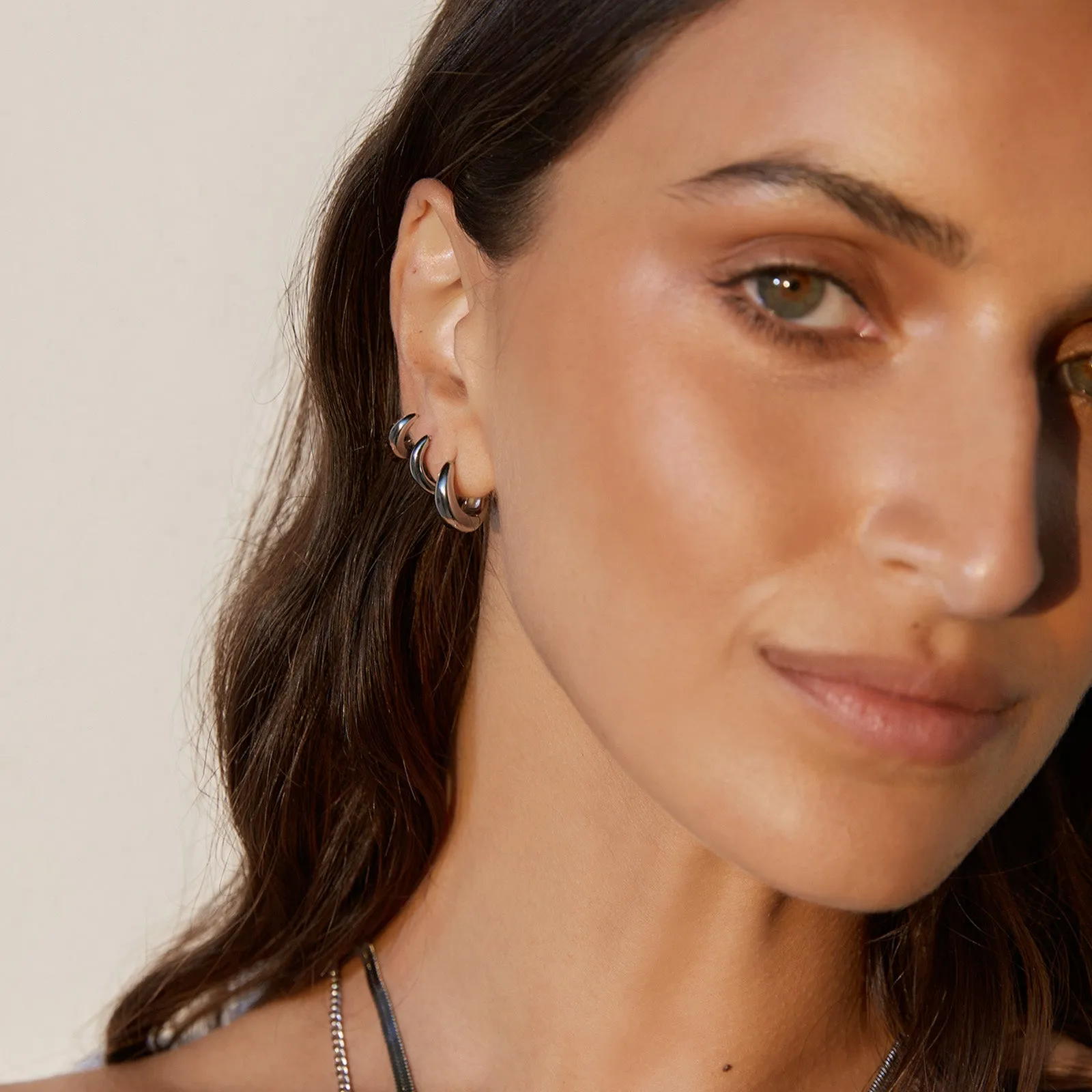 Triple Max Earring Stack - Silver sold by Arms Of Eve product image thumbnail 2