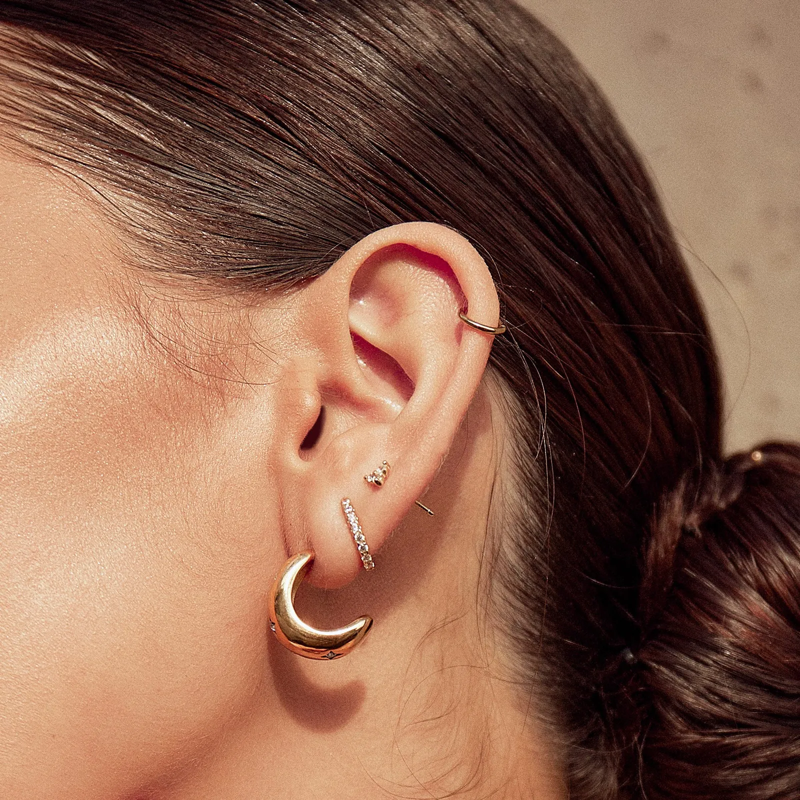 Juelz Hoop Earrings - Stone sold by Arms Of Eve product image thumbnail 4