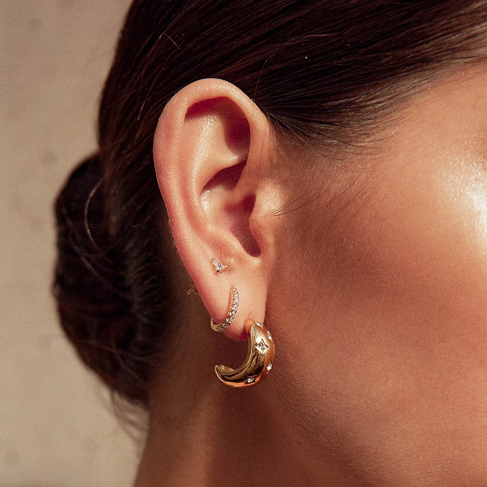 Juelz Hoop Earrings - Stone sold by Arms Of Eve product image thumbnail 3