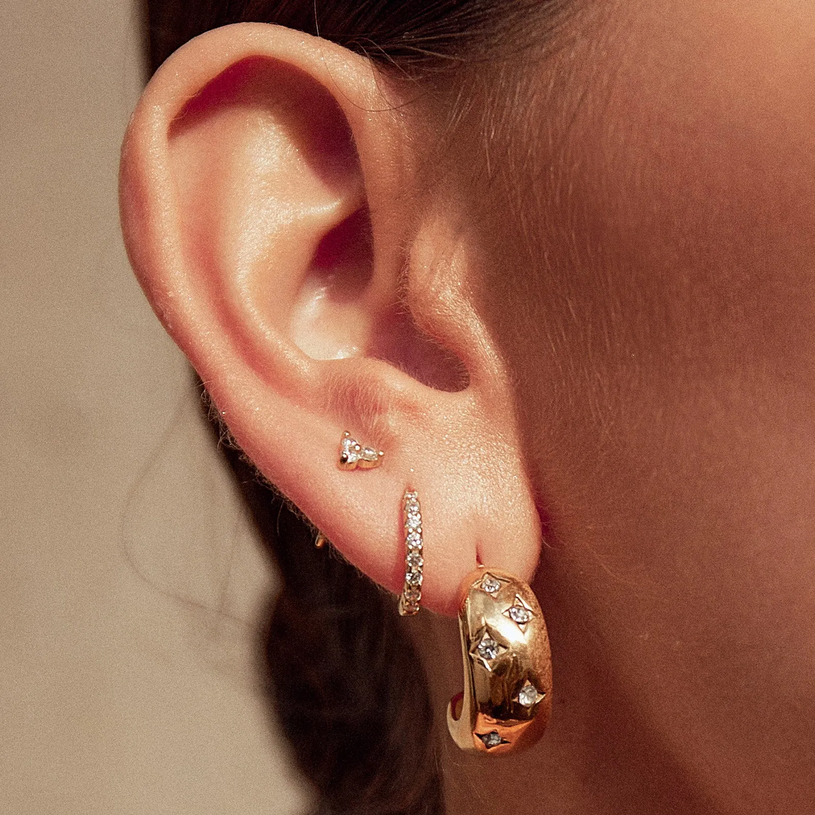 Juelz Hoop Earrings - Stone sold by Arms Of Eve product image thumbnail 2