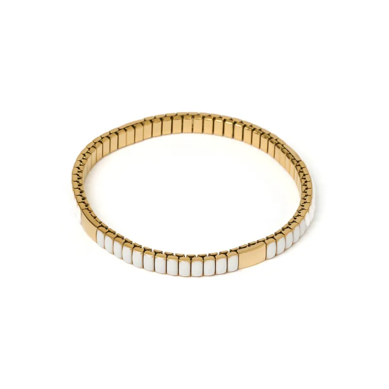 Onyx Bracelet - White sold by Arms Of Eve