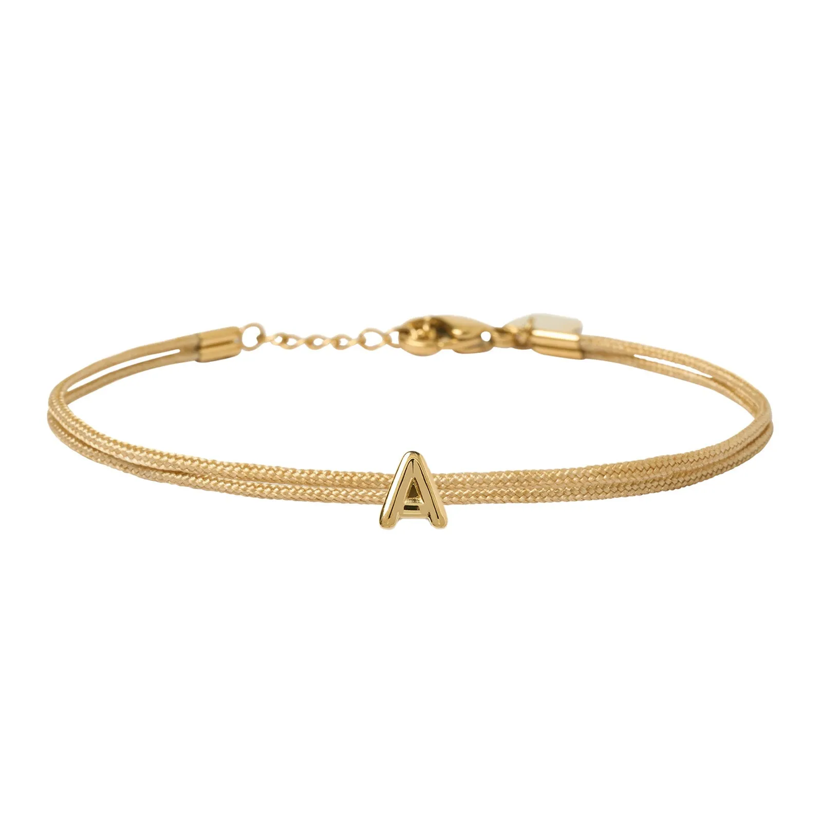 Alphabet String Bracelet - Sand sold by Arms Of Eve