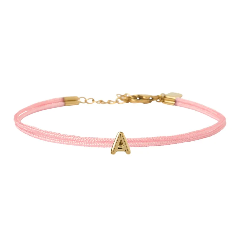 Alphabet String Bracelet - Rose sold by Arms Of Eve