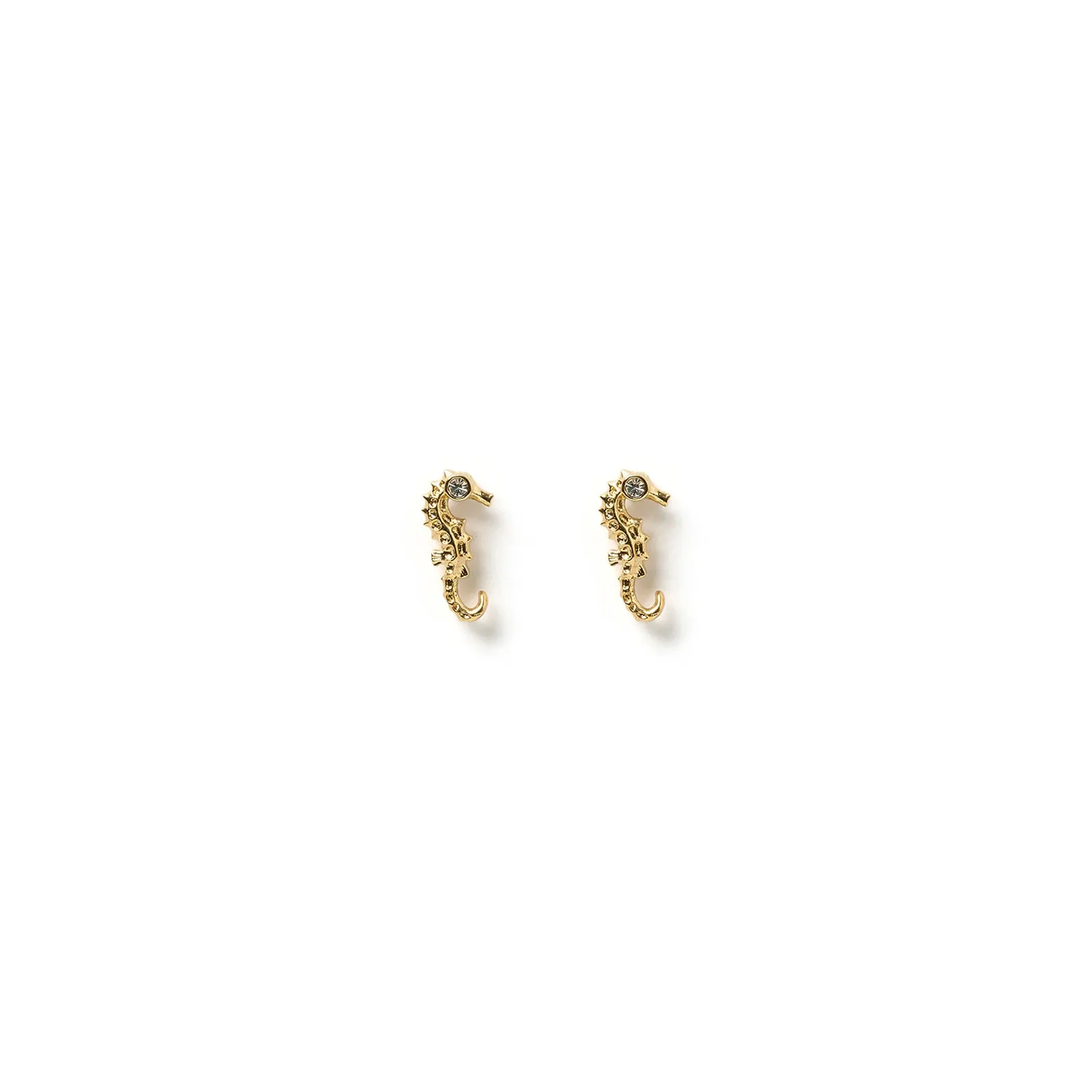 Seahorse Gold Studs sold by Arms Of Eve
