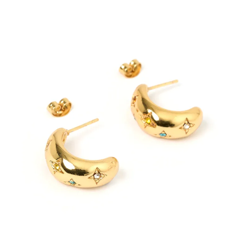 Juelz Hoop Earrings - Multi sold by Arms Of Eve