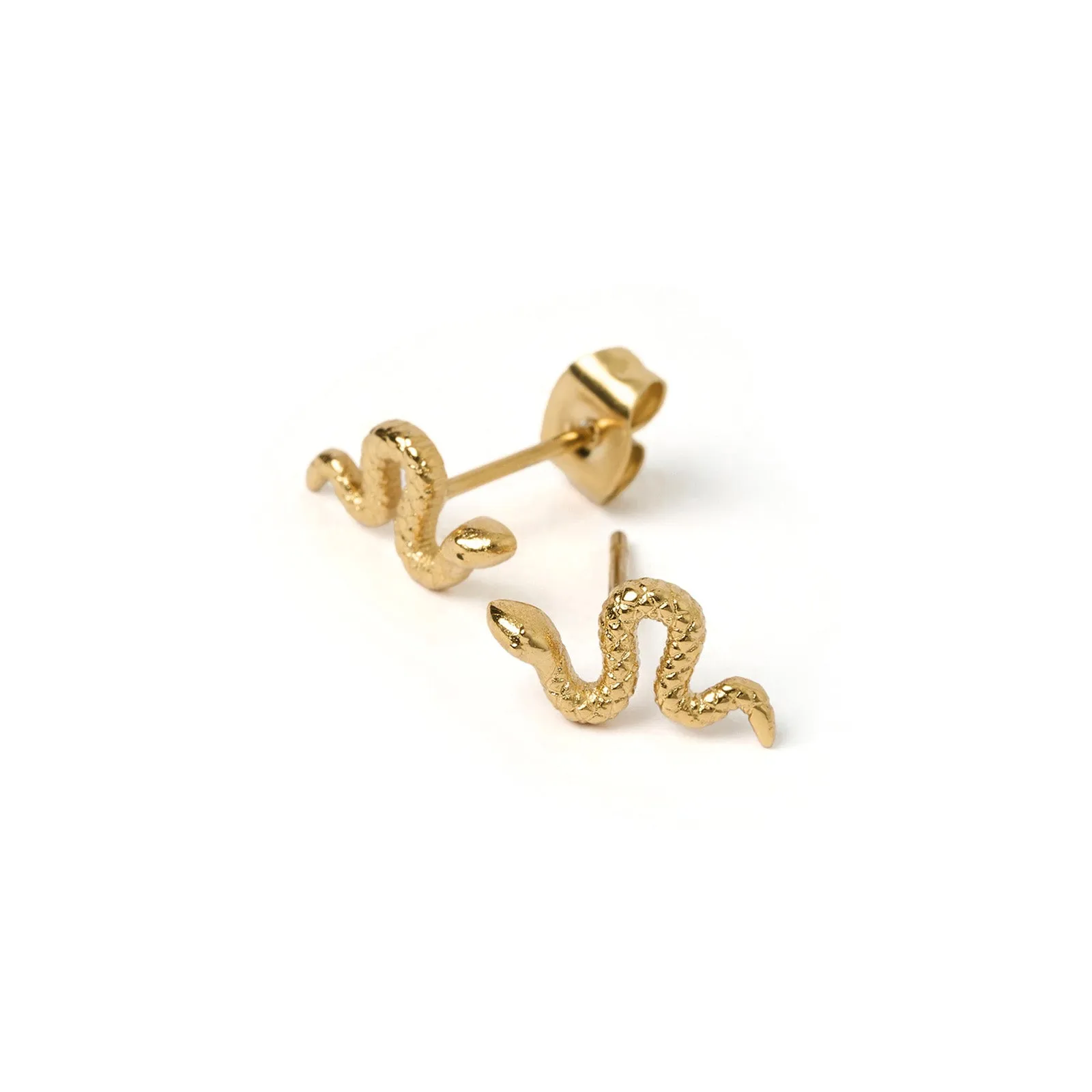 Serpent Gold Studs sold by Arms Of Eve product image thumbnail 3