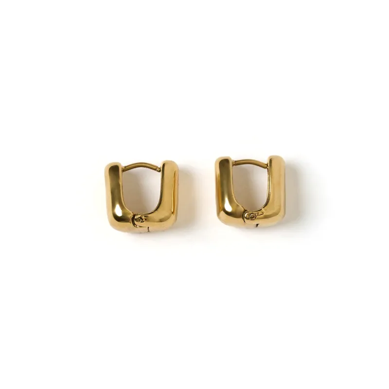 Tess Gold Hoop Earrings sold by Arms Of Eve