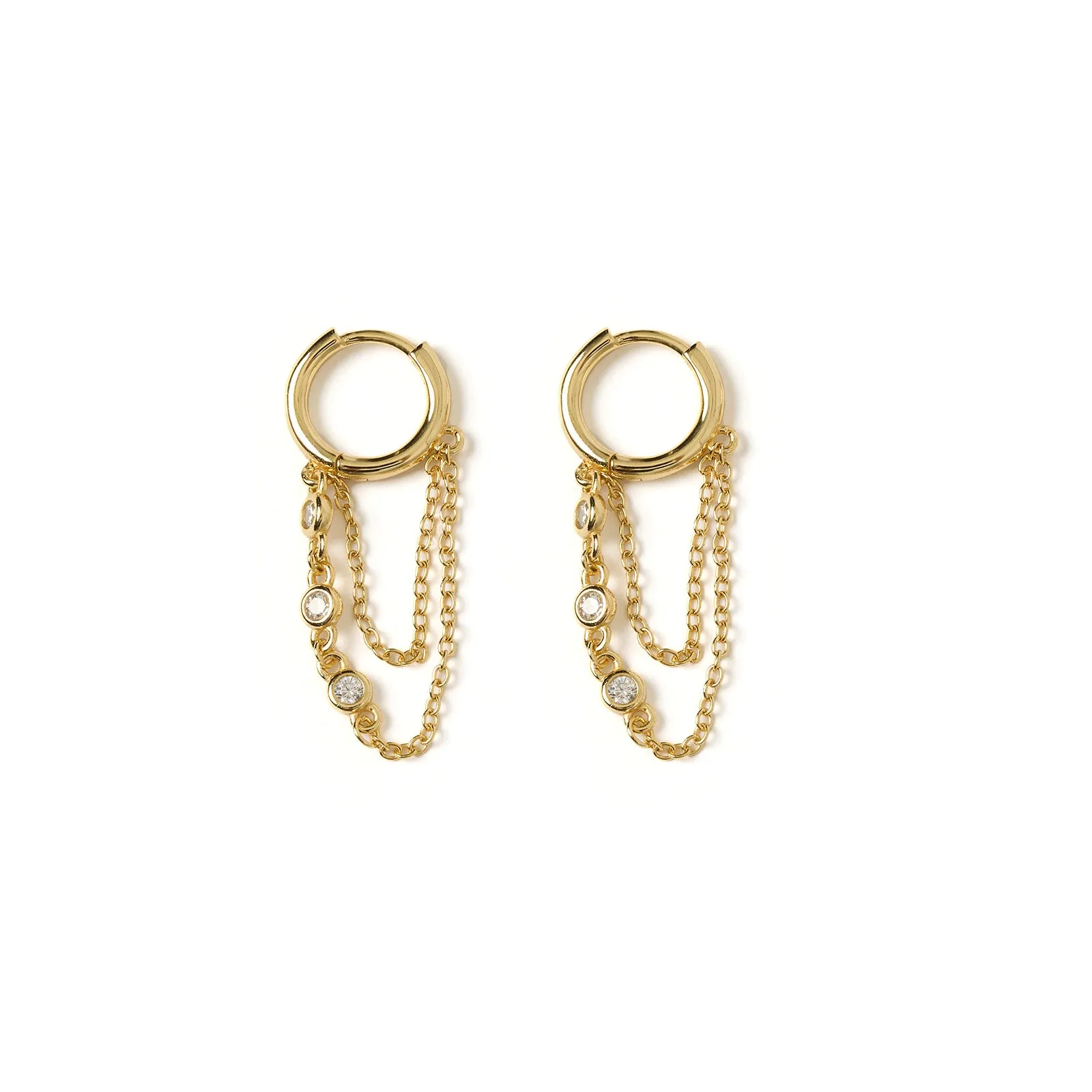 Amaretto Gold Huggie Earrings sold by Arms Of Eve