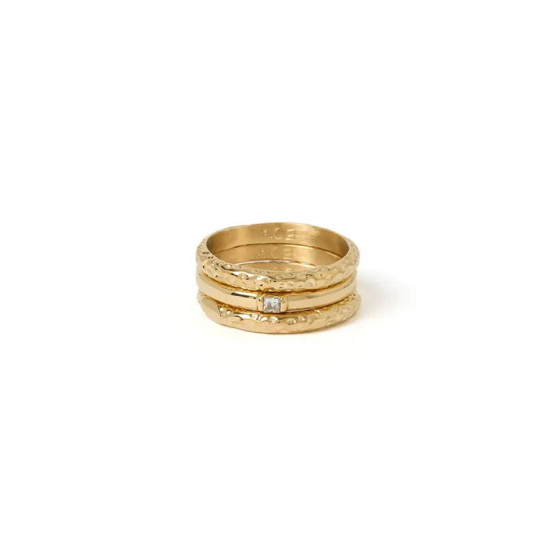 Double Lori Gold Ring Stack sold by Arms Of Eve