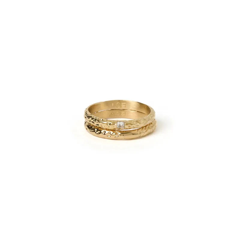 Emprezo Gold Ring Stack sold by Arms Of Eve