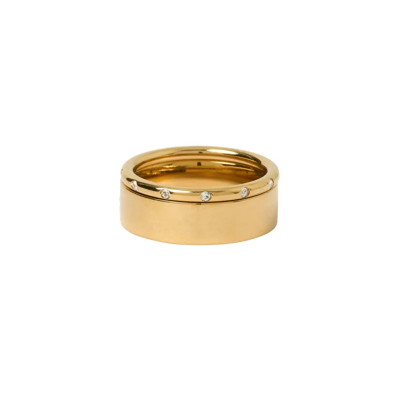 Ladera Gold Ring Stack sold by Arms Of Eve