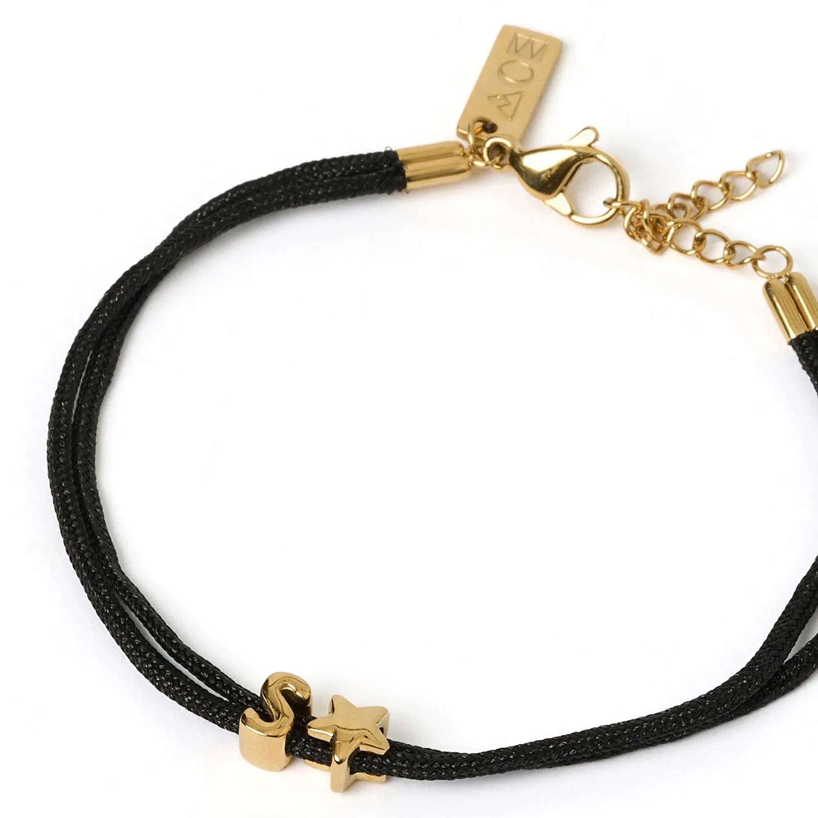 Alphabet String Bracelet - Black sold by Arms Of Eve product image thumbnail 5