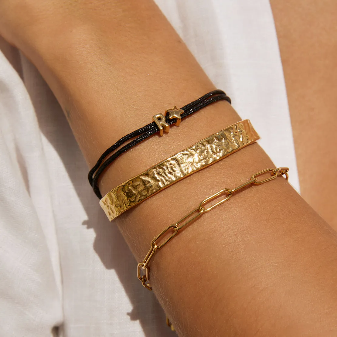 Alphabet String Bracelet - Black sold by Arms Of Eve product image thumbnail 3