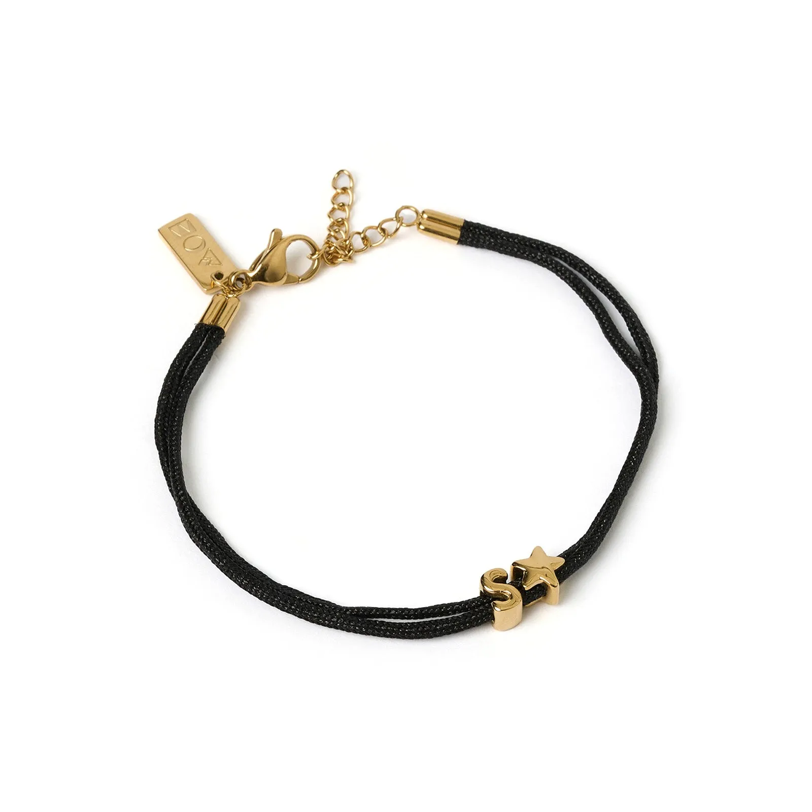 Alphabet String Bracelet - Black sold by Arms Of Eve product image thumbnail 4