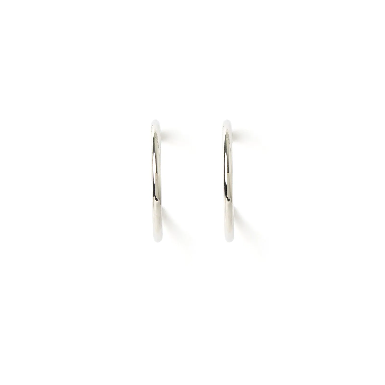 Harper Hoop Earrings - Silver sold by Arms Of Eve product image thumbnail 4