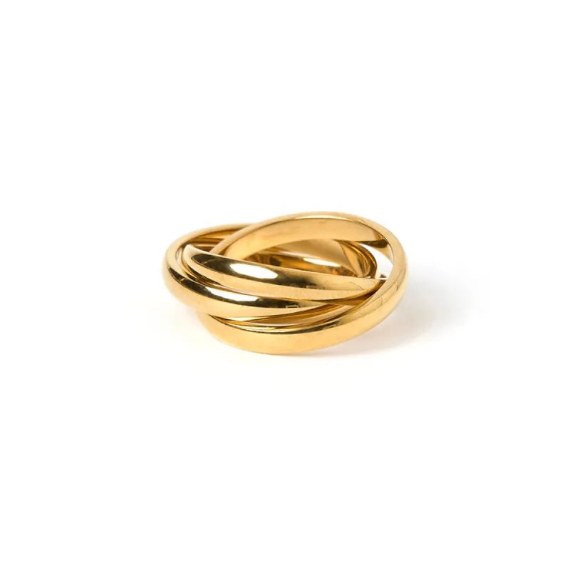 Sasha Trio Ring - Gold sold by Arms Of Eve