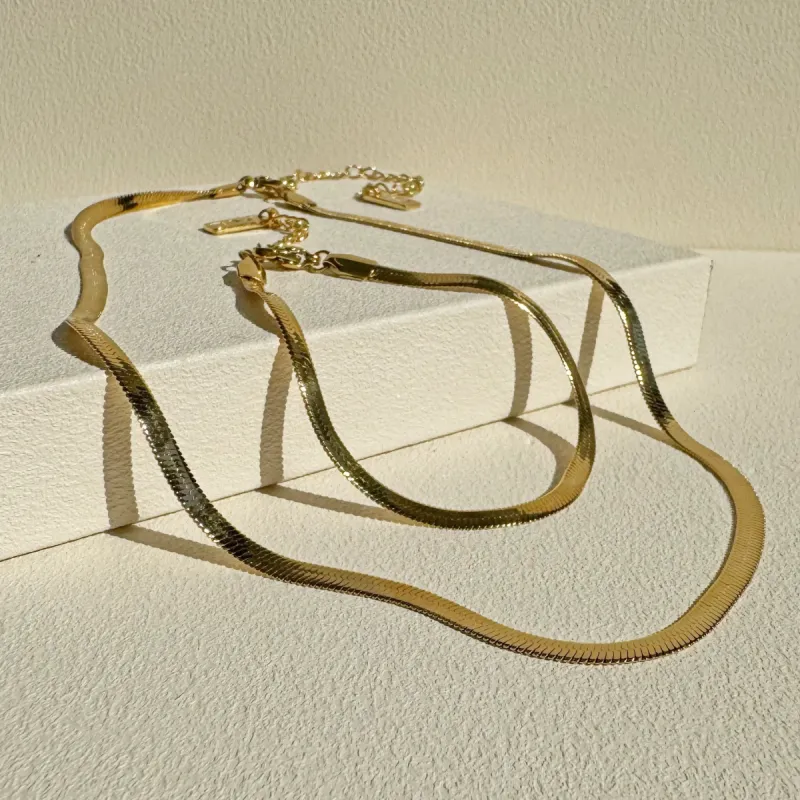 Sylvia Snake Chain Bundle - Gold made by Arms Of Eve