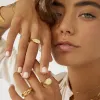 Aster Gold Signet Ring sold by Arms Of Eve