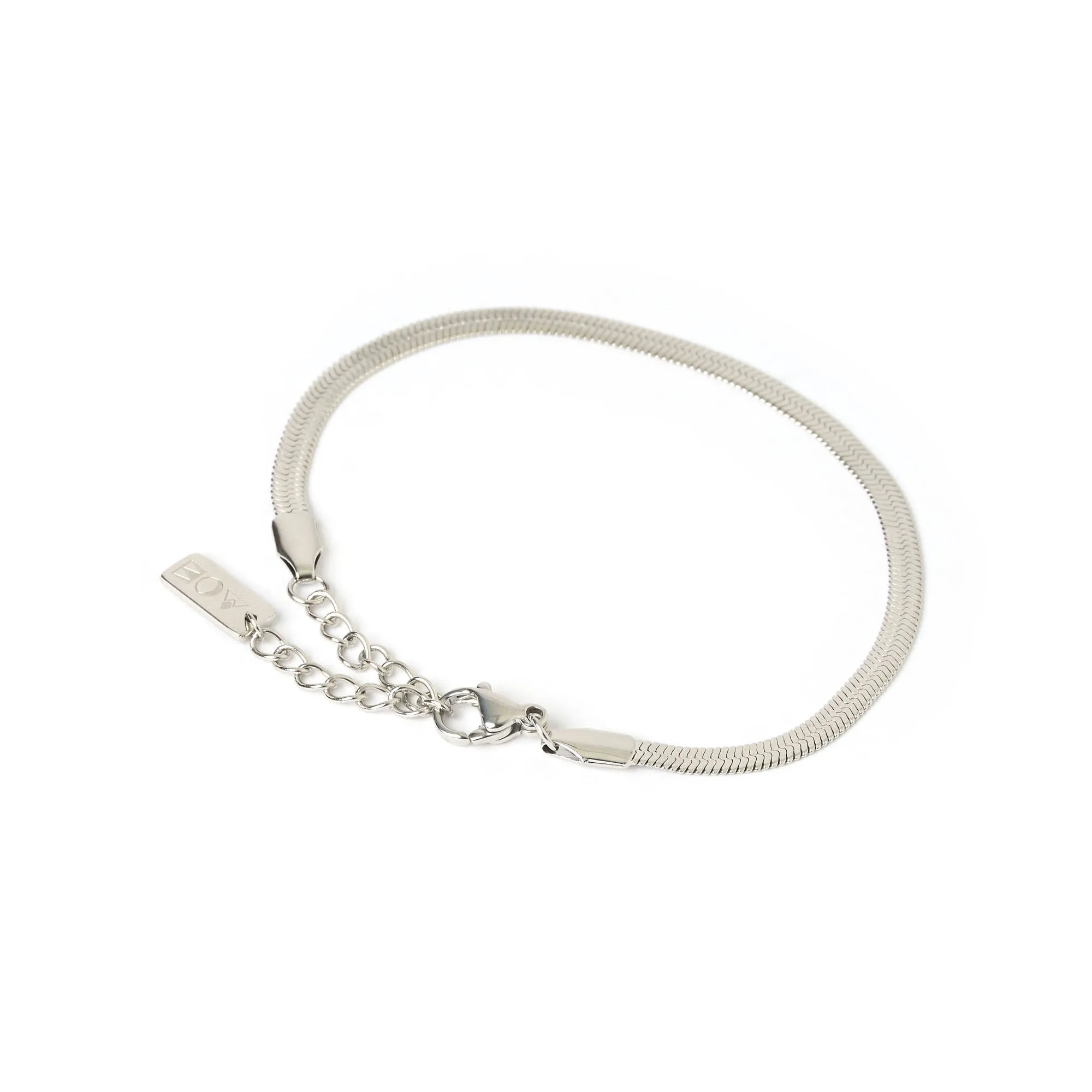 Sylvia Silver Snake Chain Bracelet sold by Arms Of Eve product image thumbnail 5