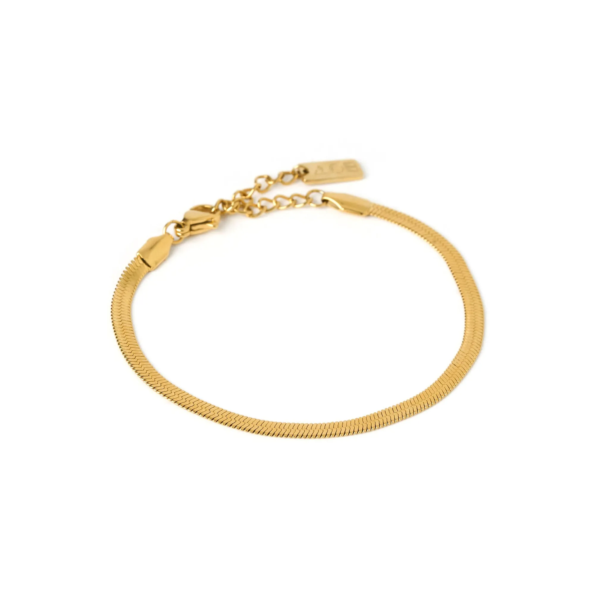 Sylvia Gold Snake Chain Bracelet sold by Arms Of Eve