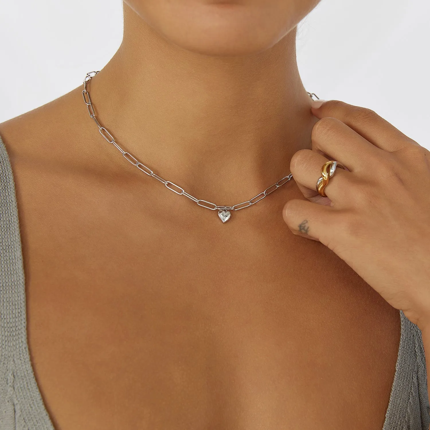 Treasure Silver Necklace sold by Arms Of Eve product image thumbnail 2