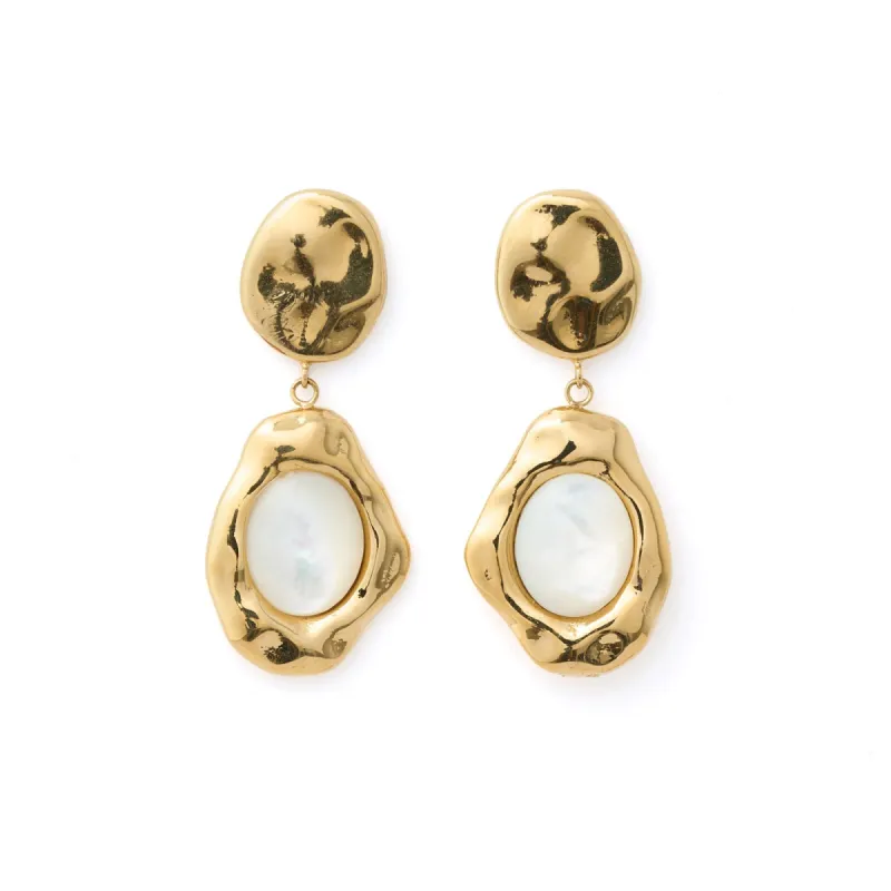 Florentine Mother Of Pearl Earrings sold by Arms Of Eve