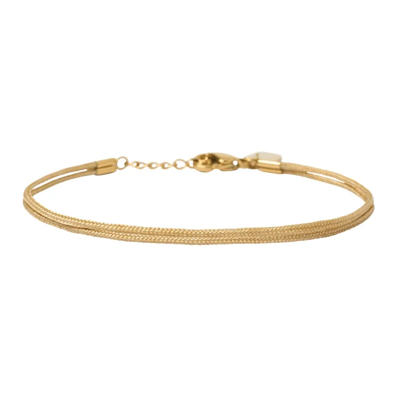 Alphabet String Bracelet - Sand sold by Arms Of Eve