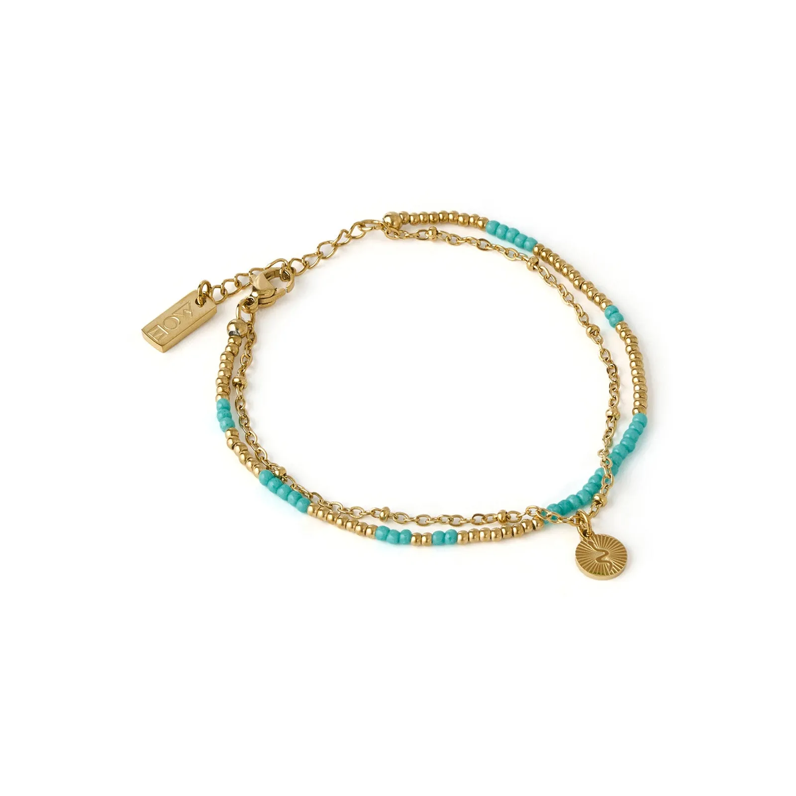 Cobra Gold Bracelet - Ocean sold by Arms Of Eve