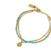 Cobra Gold Bracelet - Ocean sold by Arms Of Eve