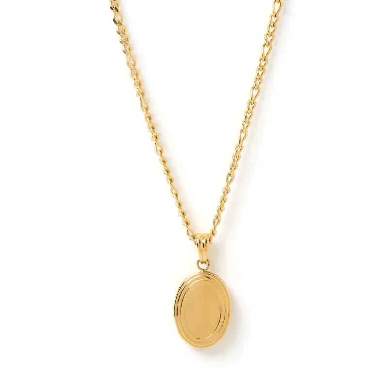 Classic Gold Locket Necklace sold by Arms Of Eve