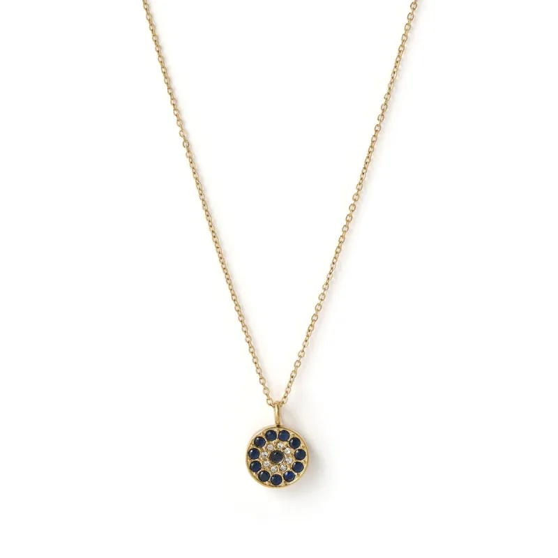Protective Eye Charm Gold Necklace sold by Arms Of Eve