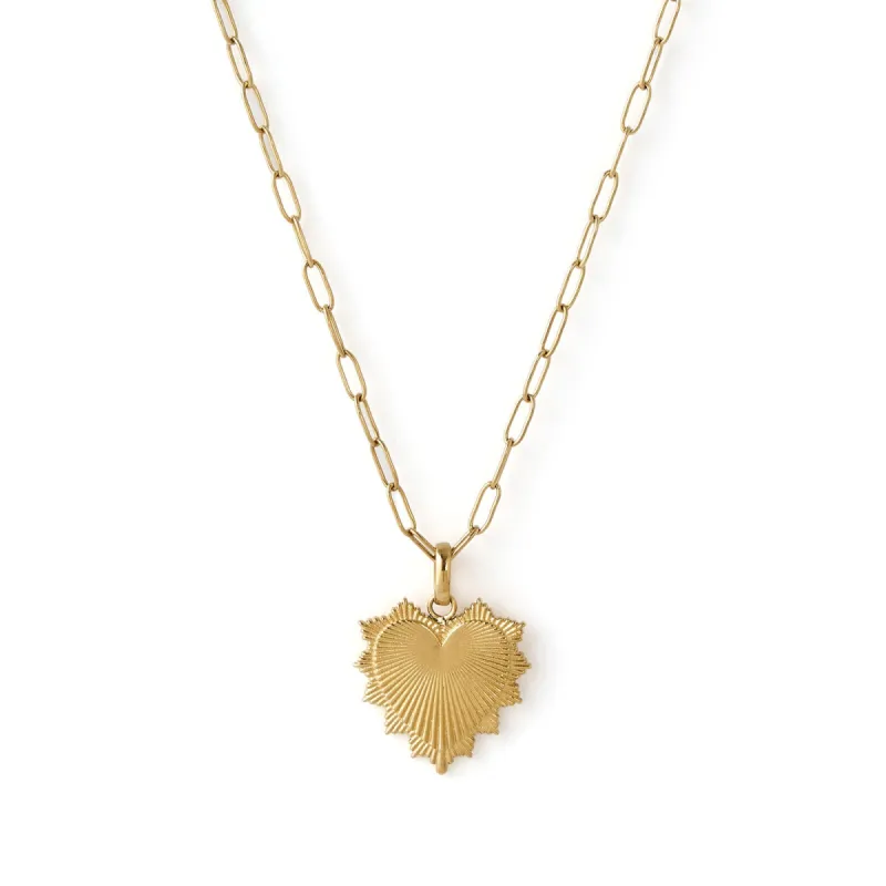 Queen Of Hearts Gold Necklace sold by Arms Of Eve